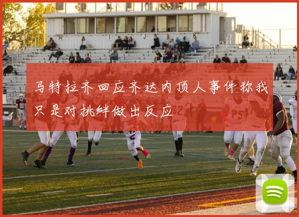 马特拉齐回应齐达内顶人事件称我只是对挑衅做出反应
